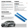 thumbnail image 2 of Xotic Tech Front Grille Insert Trims Stripes, Front Center Kidney Grilles Trim Compatible with BMW 1 2 3 4 5 6 7 Series F20 F22 F30 F32 G30 G32 G11 (Blue), 2 of 8