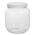 thumbnail image 1 of Large Glass Jar with Plastic Lid Large Food Cereal Storage Canister Airtight Mason Jar, 1 of 9