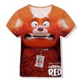 thumbnail image 2 of Disney Animation Turn Red Cartoon Animal Panda Impresión 3d Ropa para niños Regalos diarios Juego de rol Cumpleaños Manga corta Top110 Gao Jinjia LED, 2 of 2