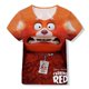 thumbnail image 2 of Disney Animation Turn Red Cartoon Animal Panda Impresión 3d Ropa para niños Regalos diarios Juego de rol Cumpleaños Manga corta Top150 Gao Jinjia LED, 2 of 2