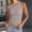 A1_Grey, variant on High Neck Ice Silk Ribbed Sleeveless Tees Shirts Casual Cropped Cami Shirts Slim Fit Undershirts Slim Fit Cropped Basic Vest Shirts Casual Stretch Summer Going Out Camisole Tank Tops Beige L