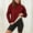 Wine, variant on Olyvenn Womens Sherpa Lined Sweatshirts Thermal Casual Turtleneck Fleece Pullover Winter Long Sleeve Warm Thick Tops Red XXL