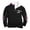 Noir, variante sur Chandail à Col Montant Style Britannique Demi-Fermeture à Glissière pour Usage Quotidien Décontracté - Chandail en Molleton Doublé Confortable pour Hommes avec Manches Longues et Confort Chaud