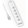 thumbnail image 1 of Power Strip WRXDMC, toma de corriente de 2 a 3 clavijas, 5 pies con USB 5 AC, 1 of 8