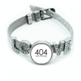 thumbnail image 1 of Programador error 404 no encontrado Pulsera pulsera pulsera de cristal amor pulsera ajustable, 1 of 2