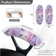 thumbnail image 6 of Xoenoiee Butterfly Marble Print Office Chair Cover Elastic Computer Chair Cover, 3 PCS Stretchable High Back Desk Chair Covers with Armrest Pad Covers for Boss Rotating Chair, S, 6 of 6