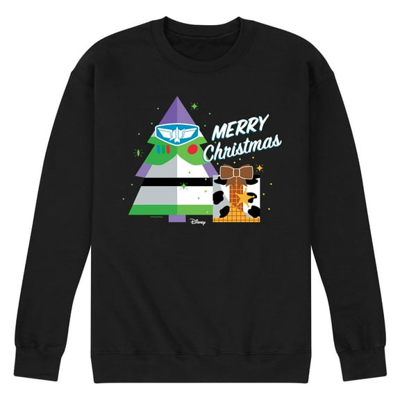 Toy Story - Merry Christmas Toy Story - Men's Crew Neck Fleece Pullover