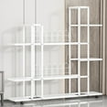 thumbnail image 2 of Kselythan Plant Stand Indoor,Multi-Tier Tall Plant Shelf,Corner Metal Flower Pot Stand,Corner Tiered Plant Rack With Wheels,Ladder Planter Pot Holder For Living Room Balcony Garden, 2 of 7