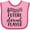 Pink and Fuchsia, variant on Inktastic Future Clarinet Player Music Boys or Girls Baby Bib