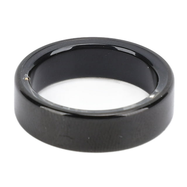 Smart Ring Black Lightweight Temperature Sleep Tracking Step Counter Smart Health Ring for Daily Use