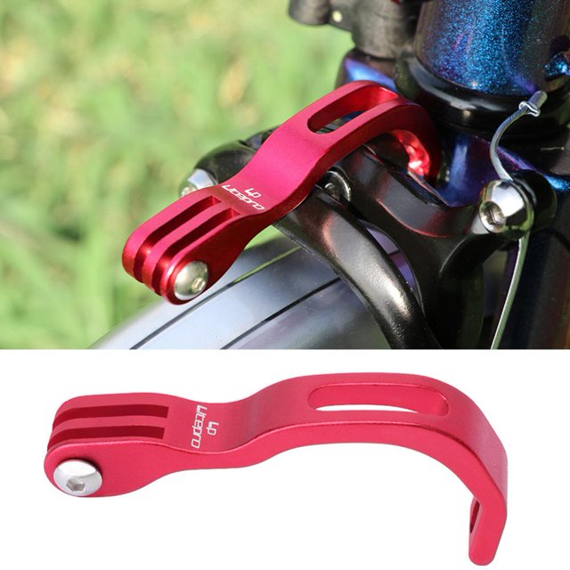 Soporte para cámara de luz delantera para bicicleta de carretera plegable Brompton (rojo)