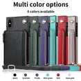 thumbnail image 3 of Funda tipo cartera para iPhone XS Max con tarjetero y correa para el hombro para mujer, 3 of 5