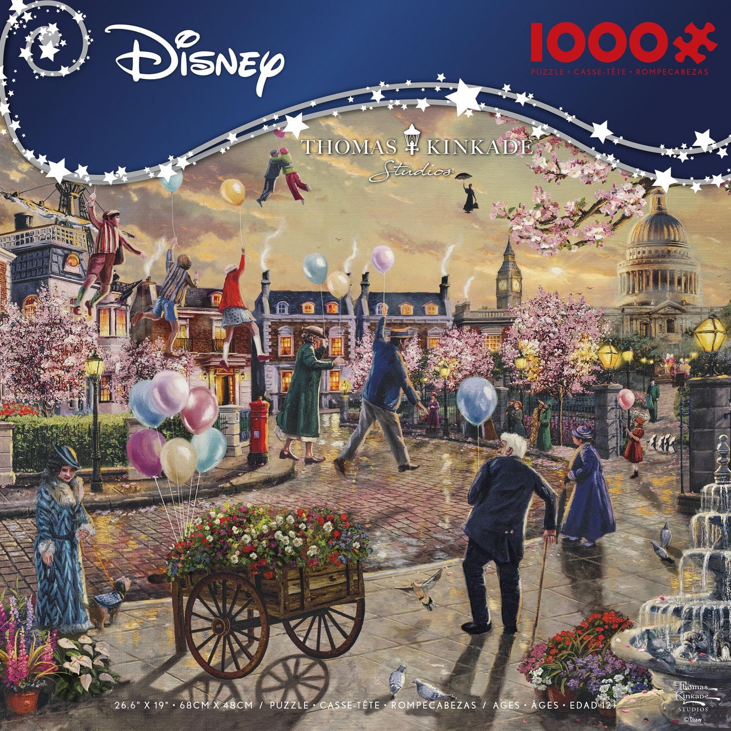 Ceaco Thomas Kinkade Mary Poppins Returns 1000-Puzzle à pièces emboîtables pour adultes de tous âges 14+