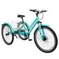 thumbnail image 2 of Lilypelle Adult Mountain Tricycle 24" Tire MTB Three Wheel Cruiser Trike Bike with Large Shopping Basket for Men Women, 2 of 11