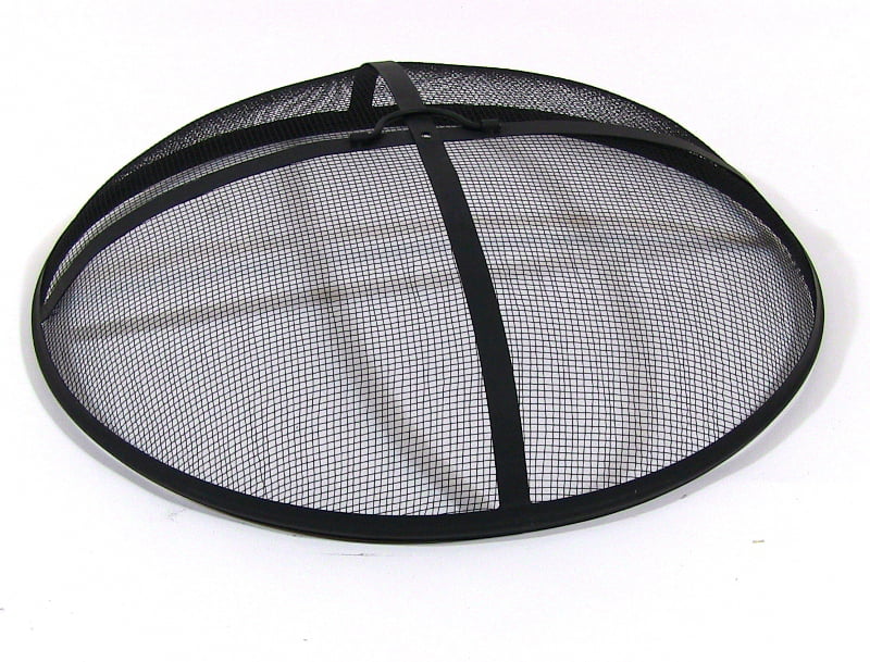 Sunnydaze Fire Pit Spark Screen Cover, Round Fire Pit Screen
