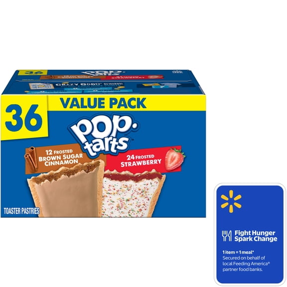 Pop-Tarts Variety Pack Toaster Pastries, Snacks Value Pack, 60.9 oz (36 Count)