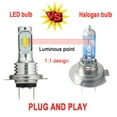 thumbnail image 5 of Pair COB Motorcycle H7 New LED Headlight Bulbs White 6000K VS 35W HID Xenon, 5 of 5