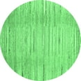 thumbnail image 1 of Ahgly Company Indoor Round Abstract Emerald Green Contemporary Area Rugs, 6' Round, 1 of 4