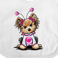 thumbnail image 4 of Inktastic Love Bug Yorkie Boys or Girls Baby Bib, 4 of 4