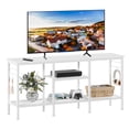 thumbnail image 1 of Soporte para TV Furologee para televisores de hasta 55 pulgadas con almacenamiento abierto, color blanco, 1 of 7