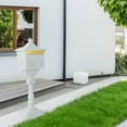 thumbnail image 2 of Costway Retro Cast Aluminum Mailbox Lockable Security Postal Letter Box with Baffle Door White, 2 of 10