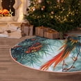 thumbnail image 5 of Balery Exotic Birds Forest Printed Christmas Tree Skirt , Merry Christmas Party Christmas Tree Decoration,Adjustable Tree Skirt-48", 5 of 6