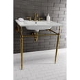 thumbnail image 3 of Kingston Brass VPB33287 Brass Console Sink Legs in Brushed Brass, 3 of 7