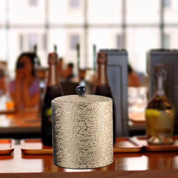 Cubo de hielo con tapa perfecl Accesorios de barra Portátil Doble pared aislada