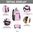 thumbnail image 4 of JIALIOU 14" Laptop Backpack Waterproof Airline Approved Stylish Casual Daypack for Travel Business College Work, Pink Yellow Polka Dot, 4 of 8