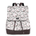 thumbnail image 1 of Disketp Cute Baseball Mochila de Cuero para Mujer, Bolso de Espalda Antirrobo con Estilo para Viaje, Trabajo y Uso Diario, 1 of 4
