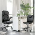 thumbnail image 3 of AVIGNON Manicure Table, Nail Station for Beauty Salon Furniture & Equipment, Stone Top Acetone Resistant, White, 3 of 7