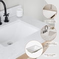 thumbnail image 4 of ARIEL Monroe 72 Inch Double Rectangle Sink Bathroom Vanity With Carrara White Quartz Countertop 1.5 Inch Edge In Oak, 4 of 8
