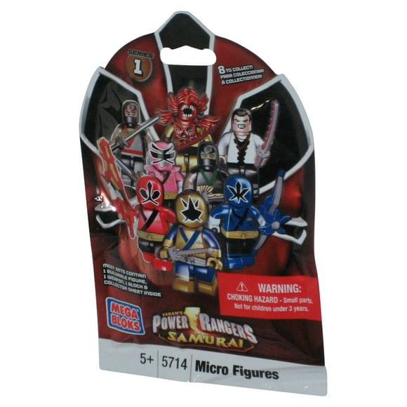 Power Rangers Samurai (2011) Mega Bloks Miro Mini Figurine Pack Aveugle - (1 Aléatoire)