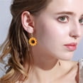 thumbnail image 5 of Sunflower Drop Earrings Personalized Earrings For The Beautiful Self, 5 of 5