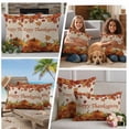 thumbnail image 5 of Orange Maple Outdoor Waterproof Pillow Covers, Thanksgiving Pumpkin Autumn Fruit Vintage Decorative Rectangle Throw Pillowcase Sofa Cushion Sham for Patio/Couch/Chair, 20"x12" 2 Pack, 5 of 8