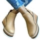 thumbnail image 5 of Zapatos de mujer Botines de tacón de cuña Cremallera lateral plana Punta redonda Color sólido Botas de plataforma desnuda Wmkox8yii sa2385, 5 of 5