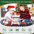 thumbnail image 3 of Electric Train Toy Rail Car Set with Music and Realistic Smoke Effect - Include Locomotive Engine 3 Cars Carriage and Tracks Battery-Powered Train Toy Gift for kids Boys Girls, 3 of 9