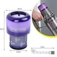 thumbnail image 3 of Yeacher 2pack Filters For Dyson V11 V15 Sv14 Sv22 Washable Replacement Filter, 3 of 5