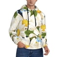 thumbnail image 2 of Fotbe Men's Hoodie with Bees Collecting Nectar Pattern - Kangaroo Pocket Pullover Hooded Sweatshirt, Perfect for Daily Wear, Travel, and Home-3X-Large, 2 of 7