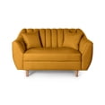 thumbnail image 2 of Sofá Love Seat 2 Plazas Makora de lino mostaza, 2 of 7