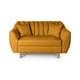 thumbnail image 2 of Sofá Love Seat 2 Plazas Makora de lino mostaza, 2 of 7