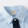 thumbnail image 4 of YTDSCS 2-7T Boys Embroidery Dress Shirts with Bowtie for Kids Toddler Varsity Style Shirts Long Sleeve Button down Blouse Tops Spring Fall, 4 of 9