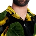 thumbnail image 5 of Banana Men's Button Down Spread Collar Casual Printed Short Sleeve Summer Beach Unisex Shirts, 5 of 6