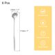 thumbnail image 2 of Uxcell 6Pcs Cucharas de Acero Inoxidable en Forma de Flor de 7 Pulgadas Cucharas de Café en Forma de Crisantemo Cucharita de Postre para Espresso Azúcar Pastel, Plata, 2 of 7