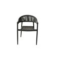 thumbnail image 1 of Set of 4 Gray Open Weave Patio Arm Chairs, 1 of 1