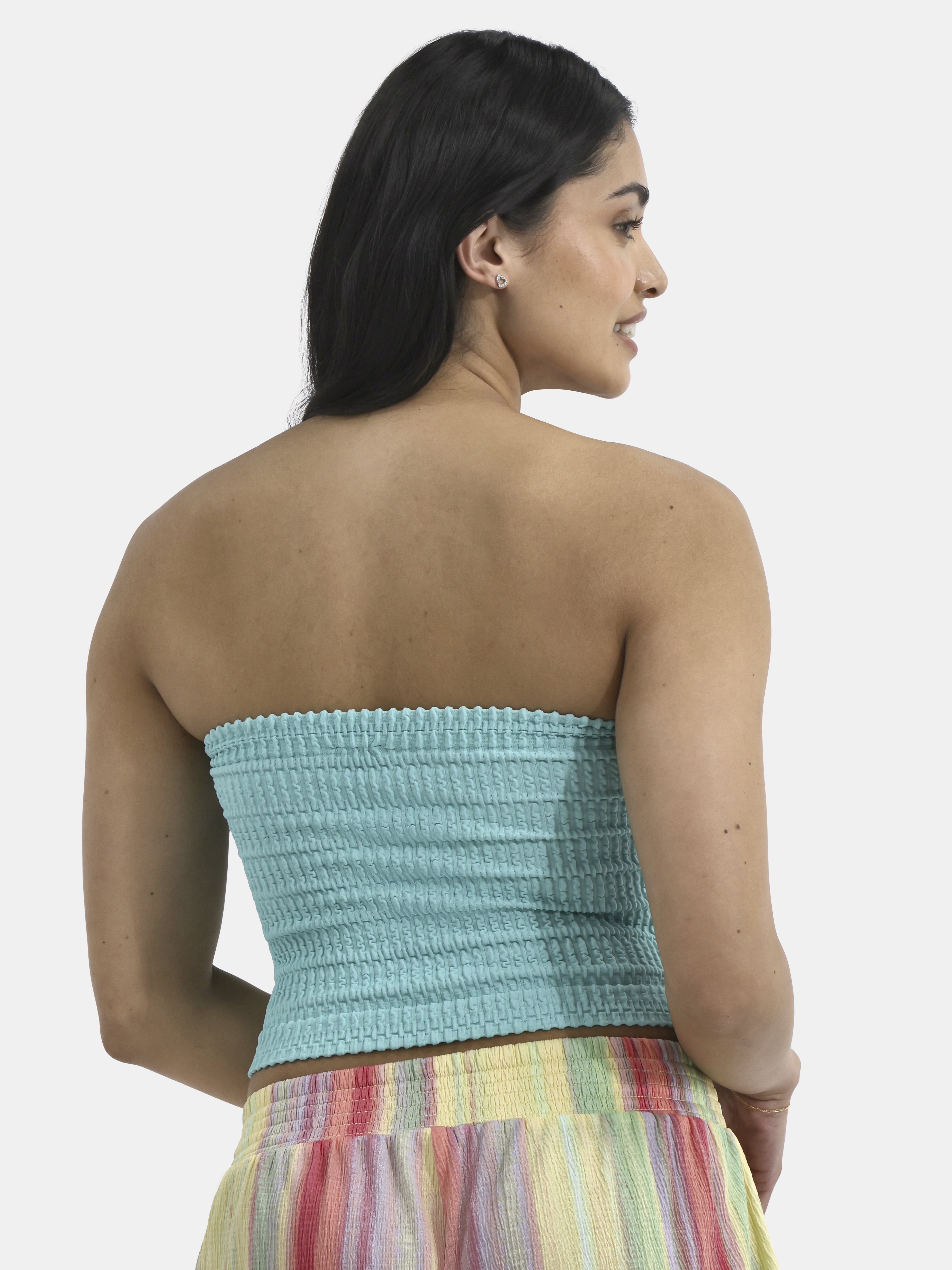 No Boundaries Seamless Textured Tube Top, Women's