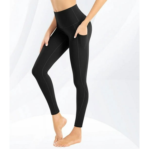 Women Yoga Pants with Pockets Leggings with Pockets High Waist Tummy  Control Non See Through Workout Pants 