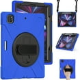 thumbnail image 2 of KIQ iPad Pro 12.9 Case, Heavy Duty Shield Case Shoulder Strap for Apple iPad Pro 12.9 5th Gen [Shield Dark Blue], 2 of 9