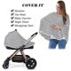 thumbnail image 3 of Baby Nursing Cover Nursing Poncho,Multi Use Cover for Baby Car Seat Canopy 26-27s, 3 of 5