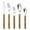 Khaki, variant on ZestqaQ Stainless Steel Cutlery Set, Studded Handle Knife Fork Spoon Set, Western Dining Utensils, Practical 5 Piece Tableware Set, Perfect for Family Gatherings and Special Occasions